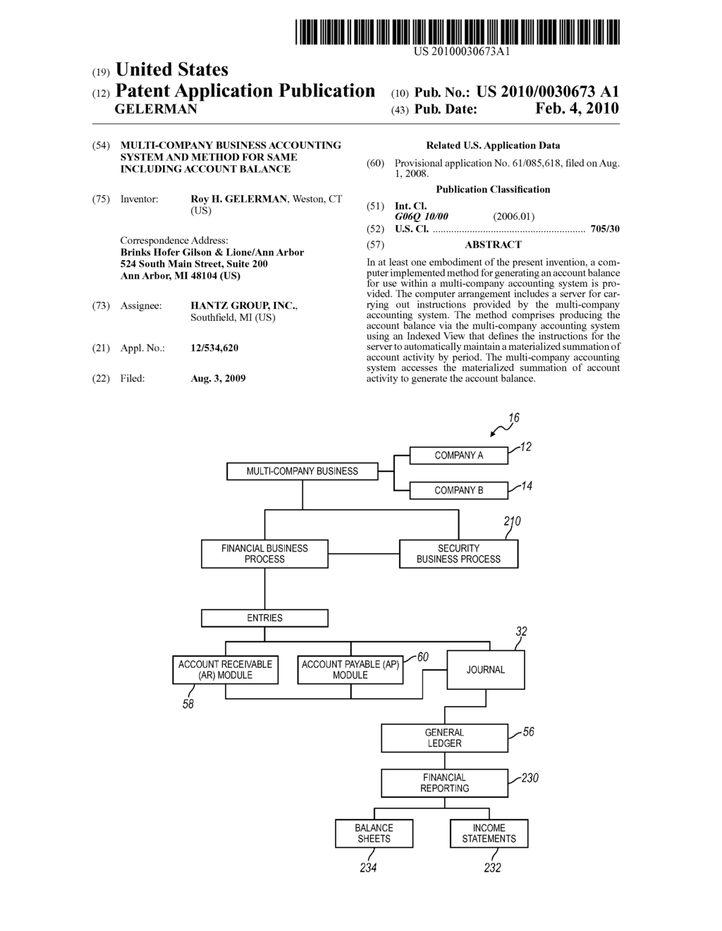 MULTI-COMPANY BUSINESS ACCOUNTING SYSTEM AND METHOD FOR SAME INCLUDING ACCOUNT BALANCE - diagram, schematic, and image 01