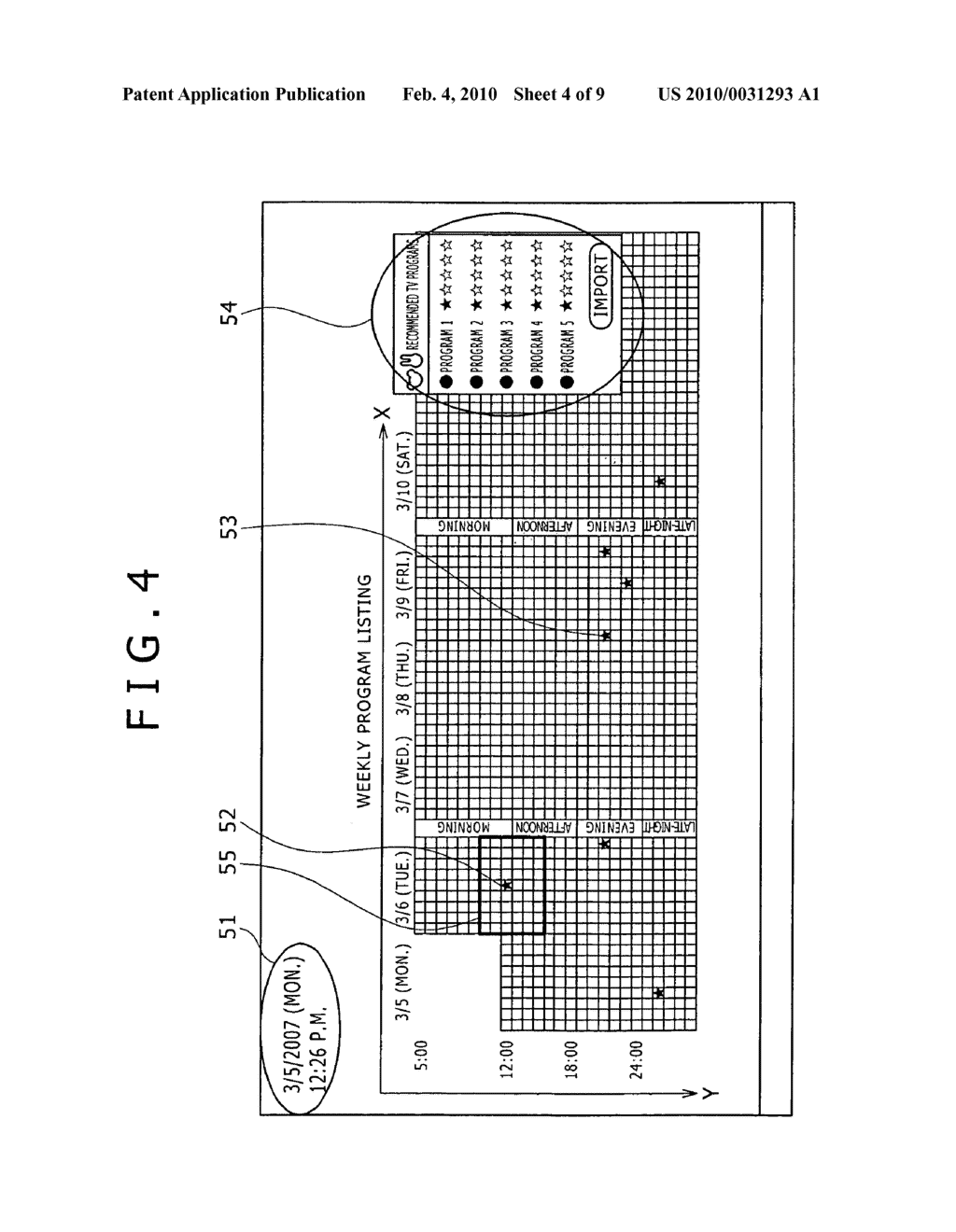 Program listing display control apparatus, program listing display apparatus, and program listing display control method - diagram, schematic, and image 05