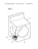 CLOTHES DRYER MOTOR WITH BROKEN BELT SWITCH diagram and image