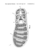 FOOTWEAR SOLE WITH A REMOVABLE HEEL INSERT diagram and image