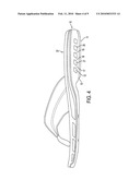 FOOTWEAR SOLE WITH A REMOVABLE HEEL INSERT diagram and image