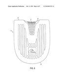 FOOTWEAR SOLE WITH A REMOVABLE HEEL INSERT diagram and image