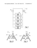 Advertising support with illuminated magnifier diagram and image