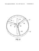 WIND DRIVEN DEVICE FOR PREVENTING THE CLOGGING OF A DOWNSPOUT diagram and image