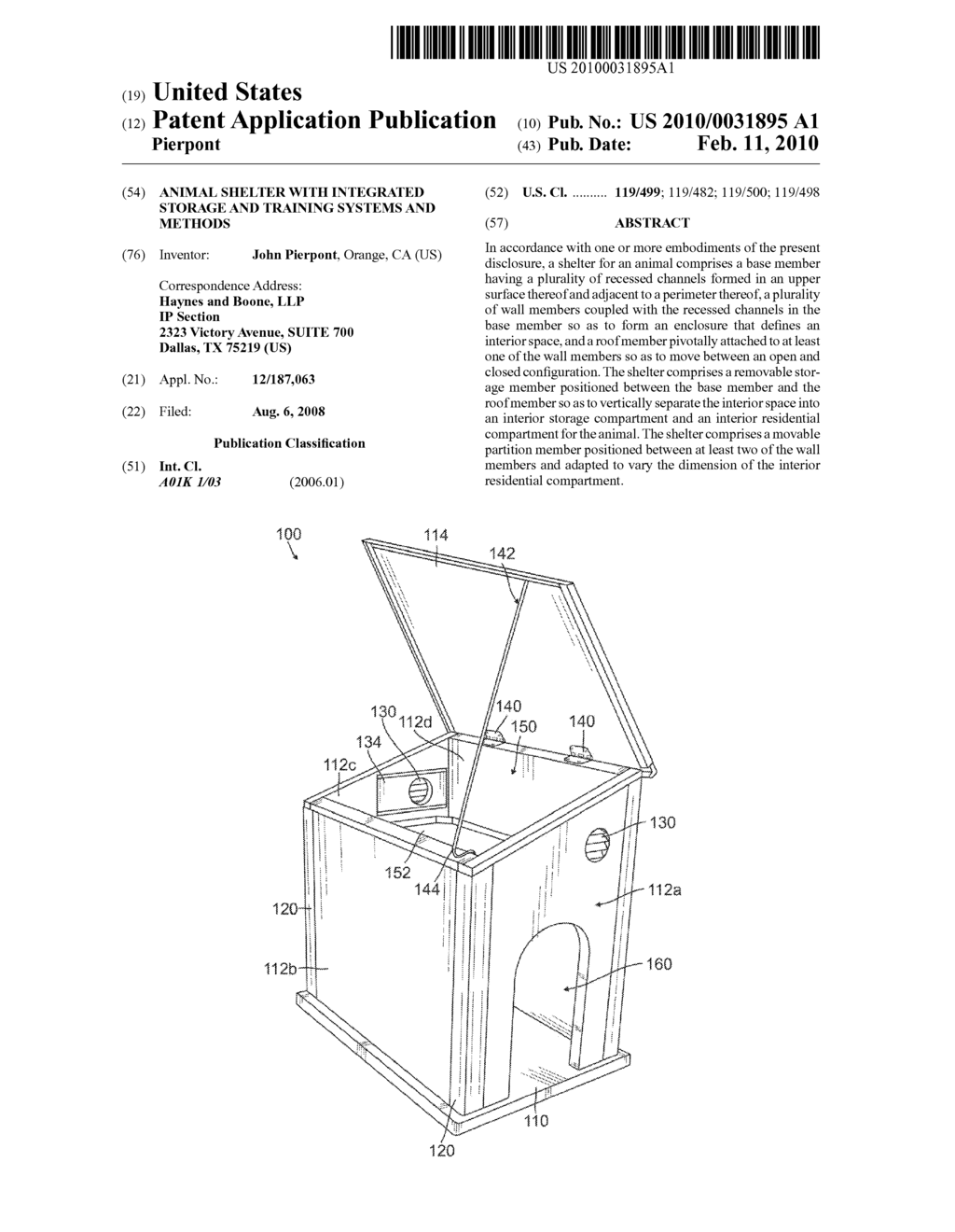 ANIMAL SHELTER WITH INTEGRATED STORAGE AND TRAINING SYSTEMS AND METHODS - diagram, schematic, and image 01