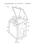 ANIMAL SHELTER WITH INTEGRATED STORAGE AND TRAINING SYSTEMS AND METHODS diagram and image