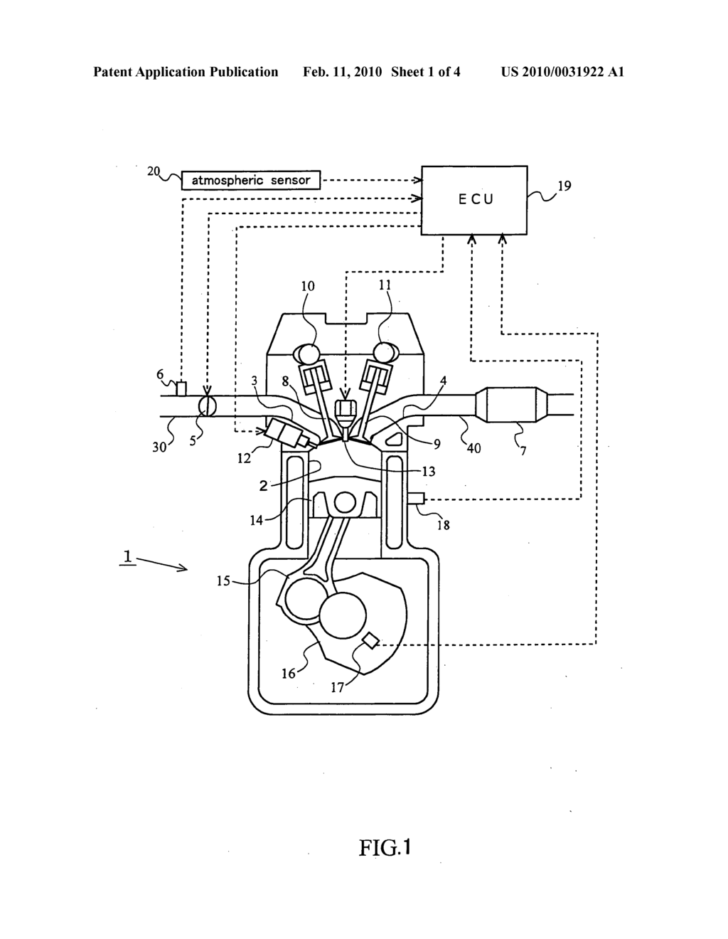 Ignition control system for internal combustion engine - diagram, schematic, and image 02