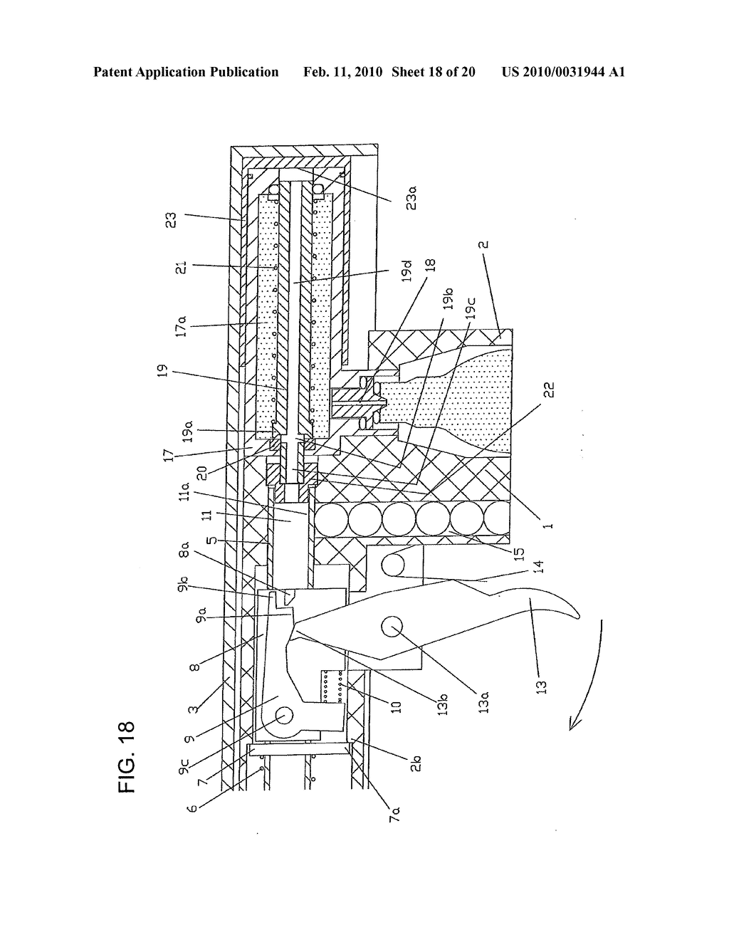 Air gun with a blowback mechanism - diagram, schematic, and image 19