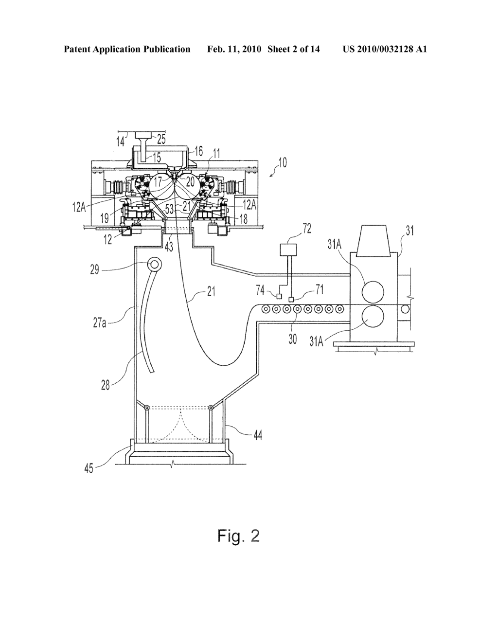 METHOD FOR CASTING METAL STRIP WITH DYNAMIC CROWN CONTROL - diagram, schematic, and image 03