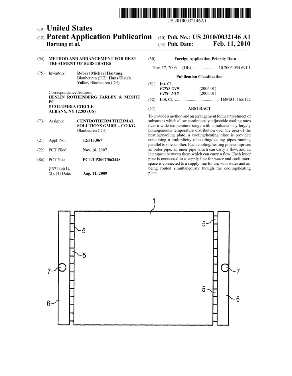 METHOD AND ARRANGEMENT FOR HEAT TREATMENT OF SUBSTRATES - diagram, schematic, and image 01