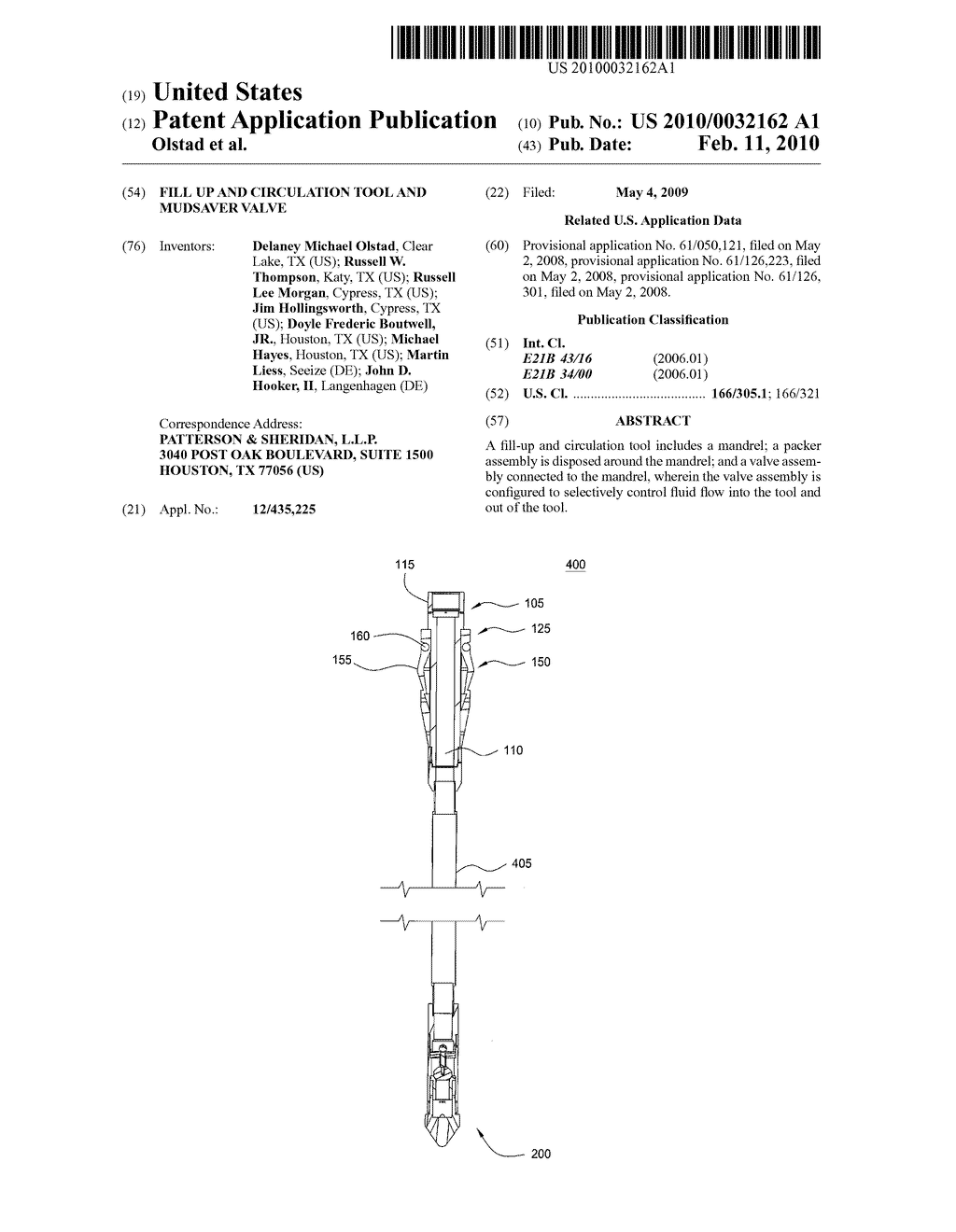 FILL UP AND CIRCULATION TOOL AND MUDSAVER VALVE - diagram, schematic, and image 01