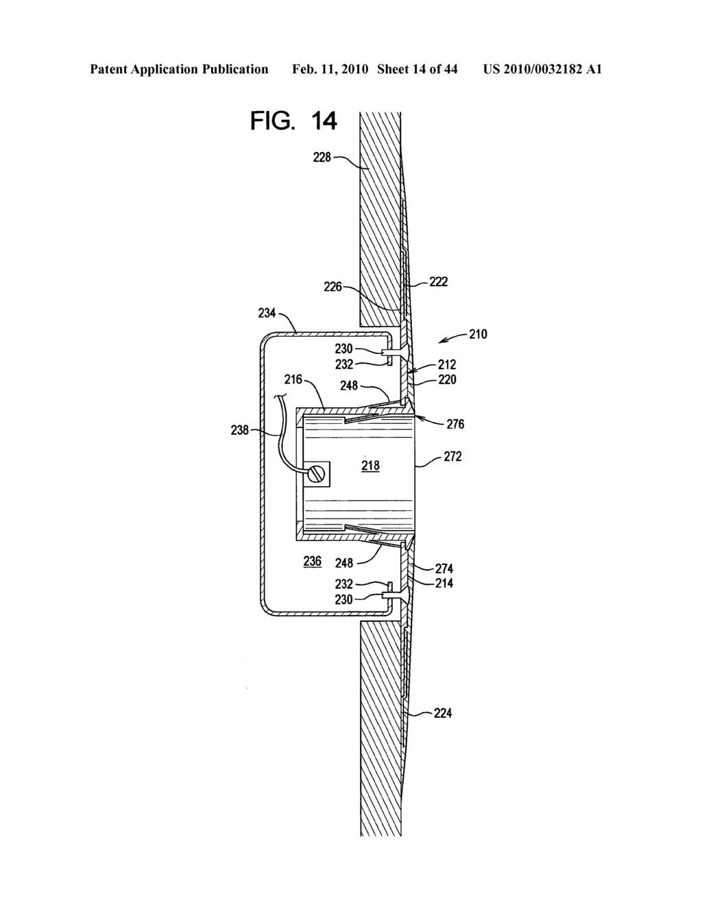 Method and apparatus for finished installation of electrical outlet box without use of external cover plate - diagram, schematic, and image 15