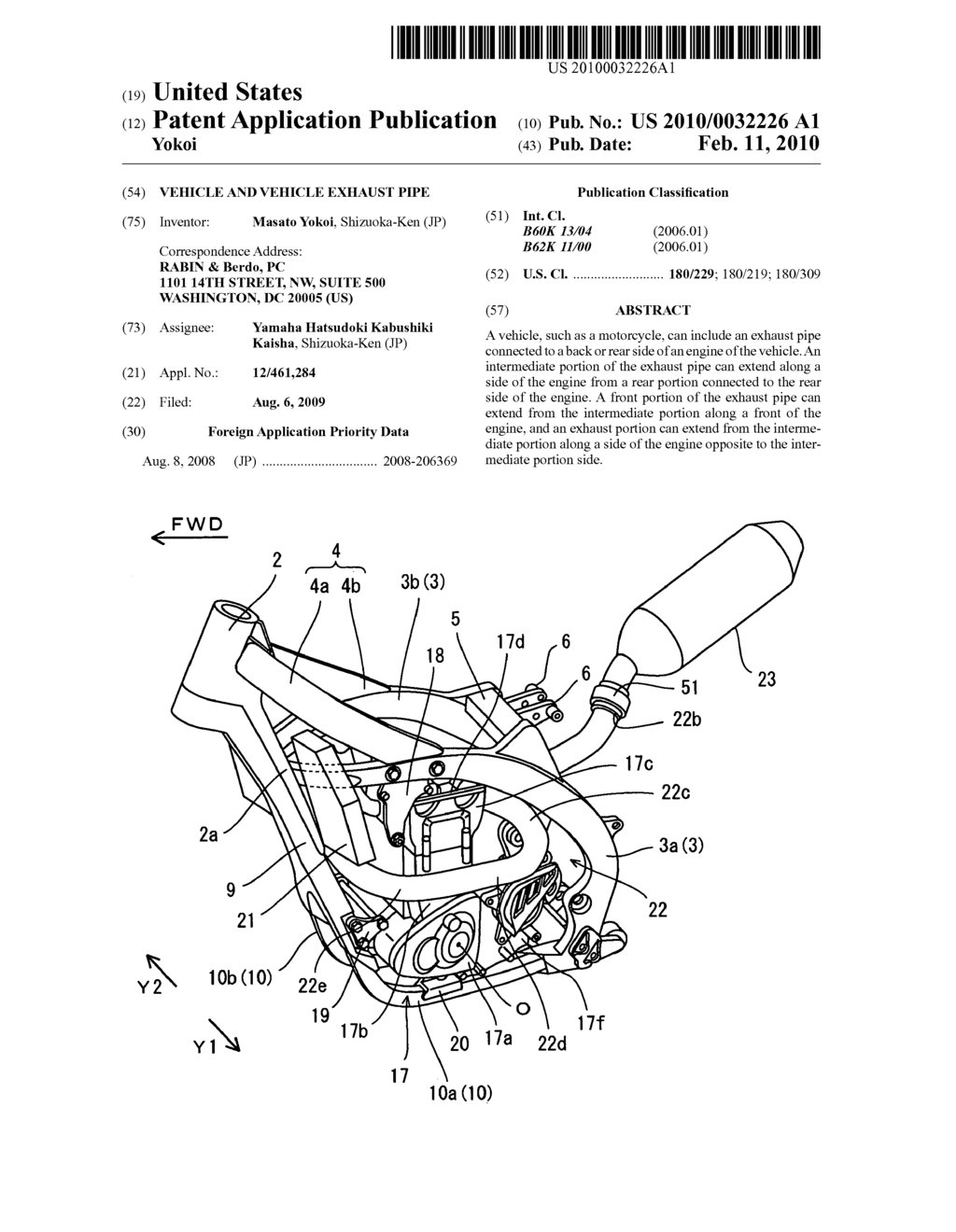 Vehicle and vehicle exhaust pipe - diagram, schematic, and image 01