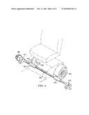 Portable non-motorized automatic lift and transport apparatus for small vehicles diagram and image