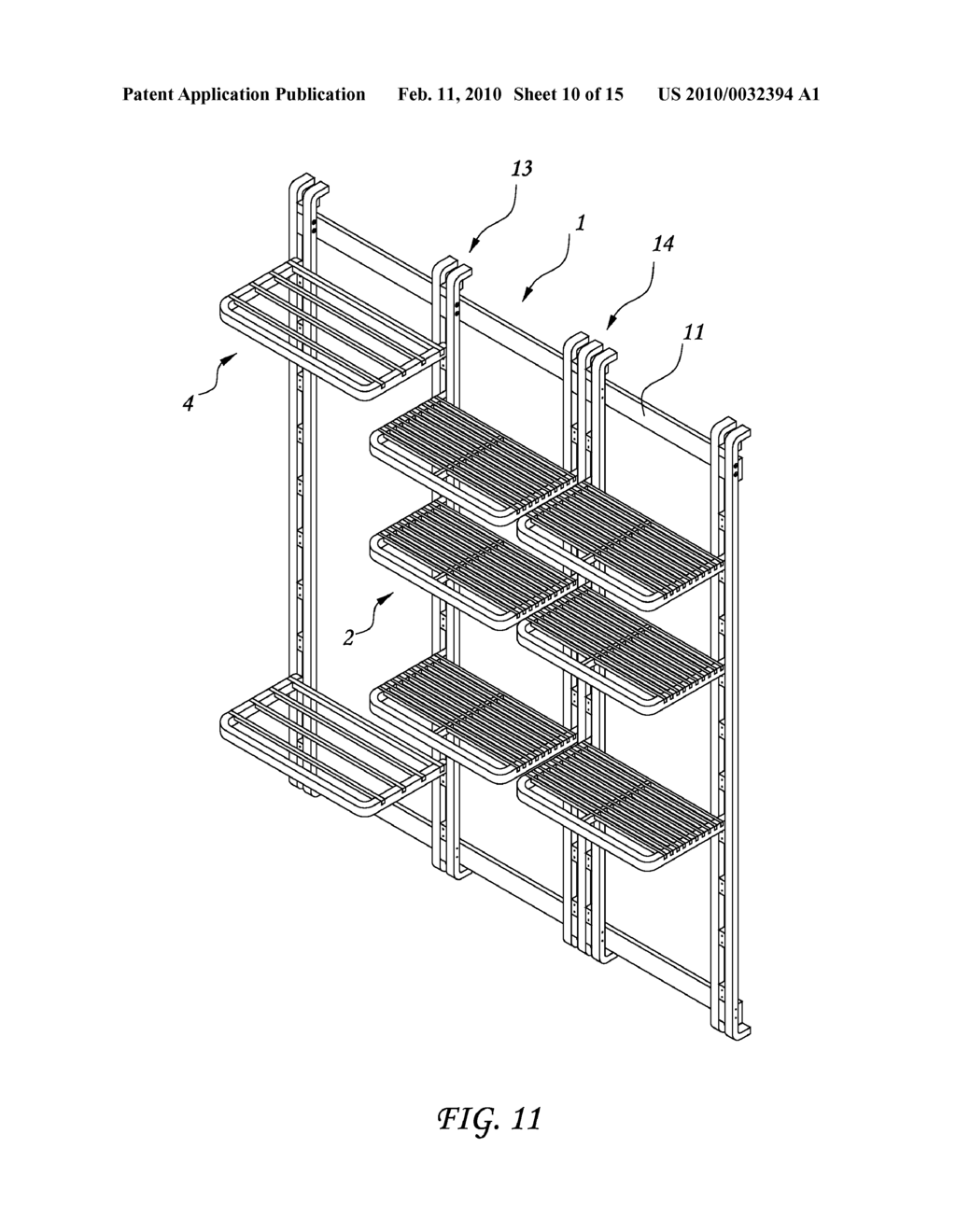 COMBINATION WALL RACK ASSEMBLY - diagram, schematic, and image 11