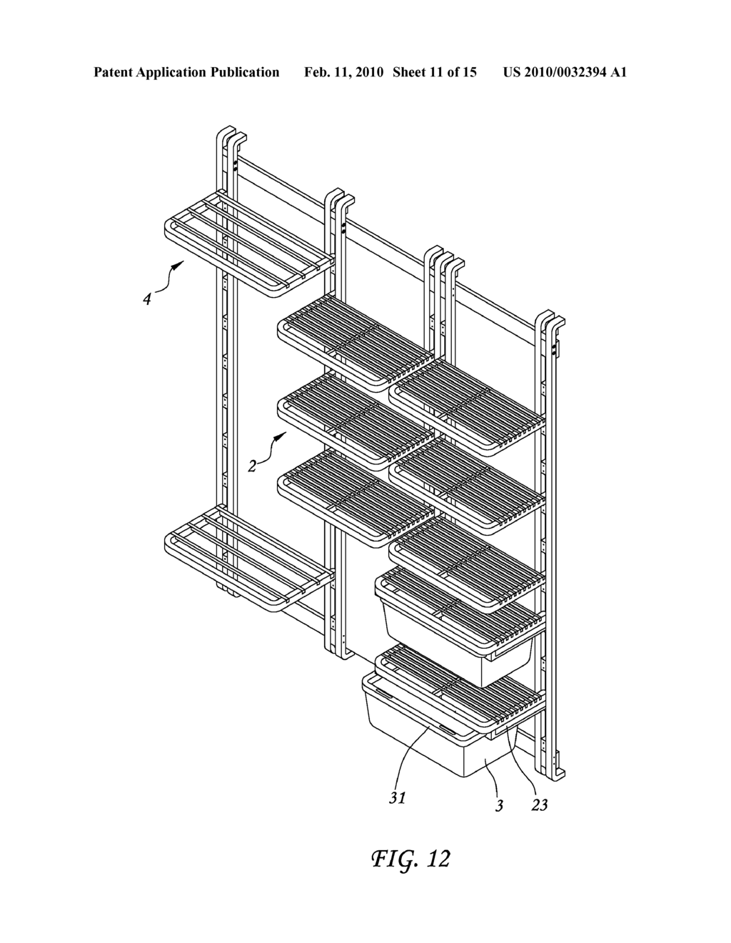 COMBINATION WALL RACK ASSEMBLY - diagram, schematic, and image 12