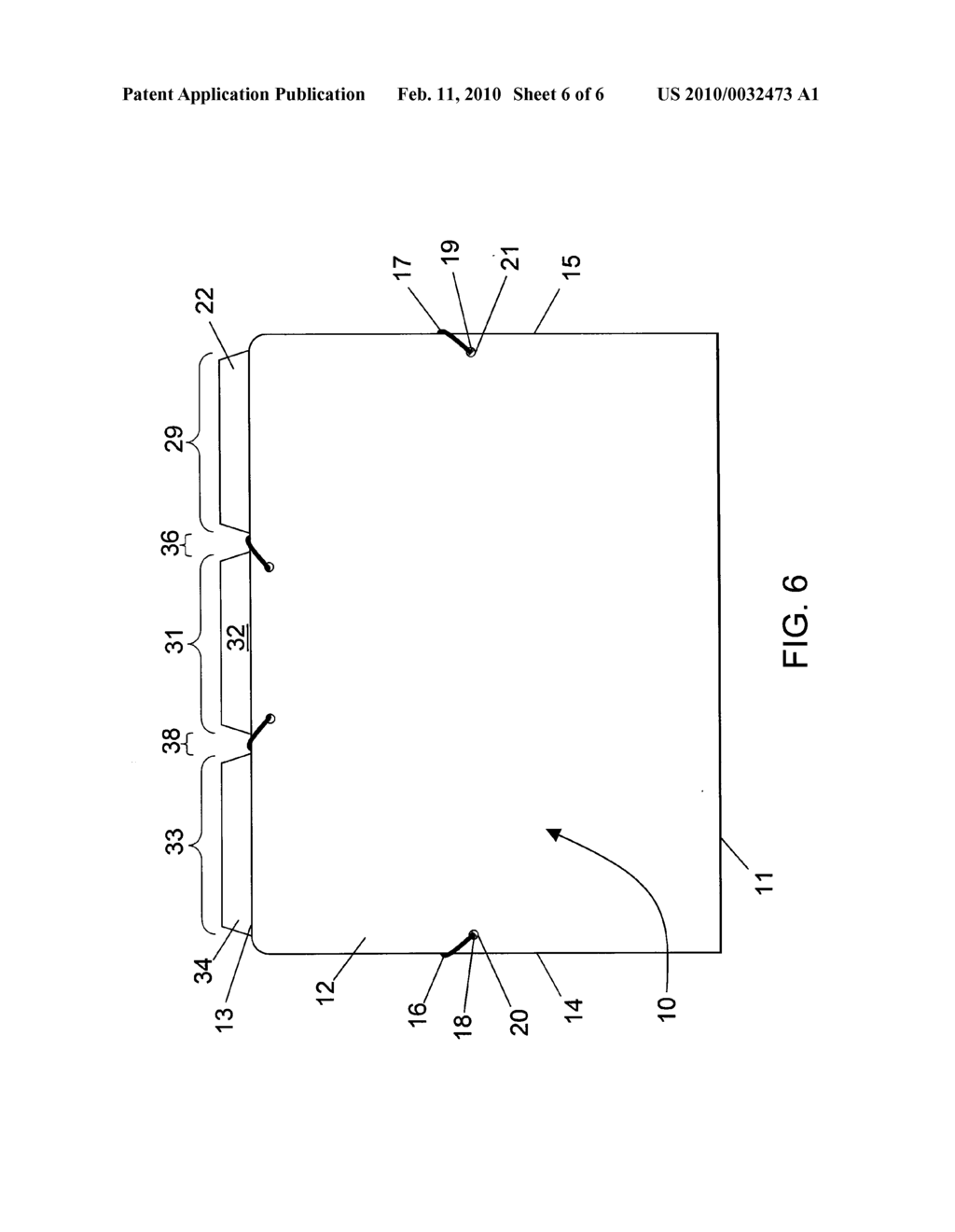 TABBED FILE FOLDER WITH CORNER RETENTION ELEMENTS - diagram, schematic, and image 07