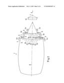 Nozzle with guiding elements diagram and image