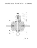 Mounting bracket and damper system for hanging and use of a punching bag diagram and image