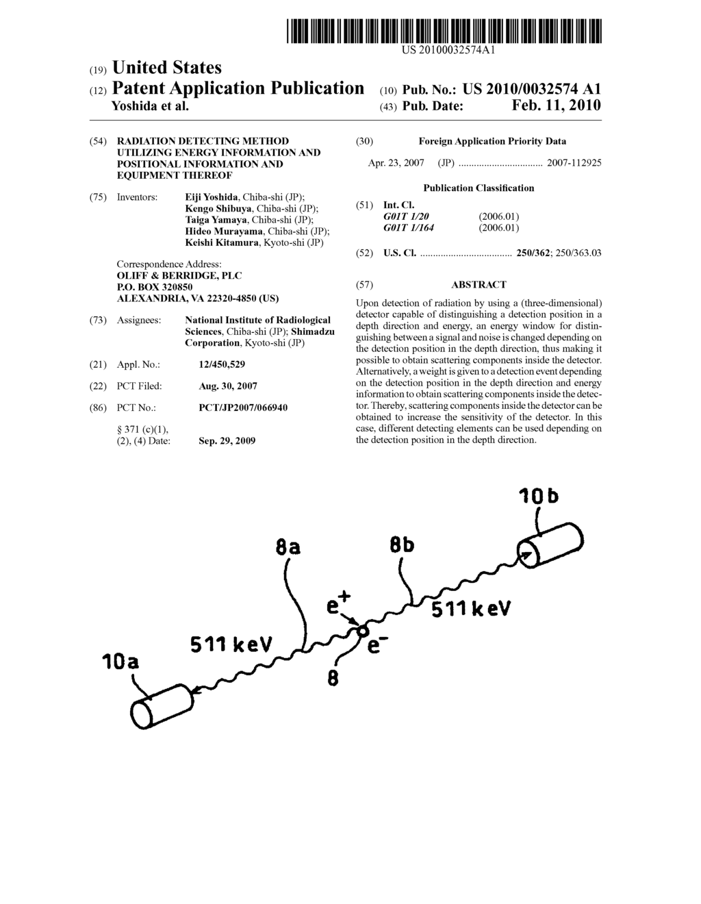 RADIATION DETECTING METHOD UTILIZING ENERGY INFORMATION AND POSITIONAL INFORMATION AND EQUIPMENT THEREOF - diagram, schematic, and image 01