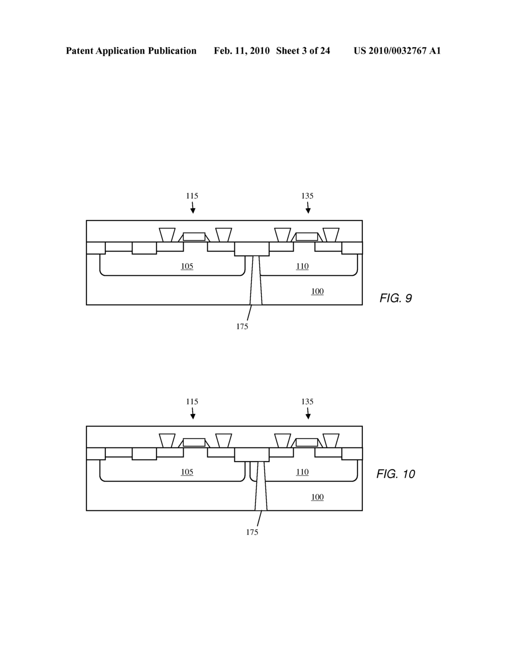 STRUCTURE AND METHOD OF LATCHUP ROBUSTNESS WITH PLACEMENT OF THROUGH WAFER VIA WITHIN CMOS CIRCUITRY - diagram, schematic, and image 04