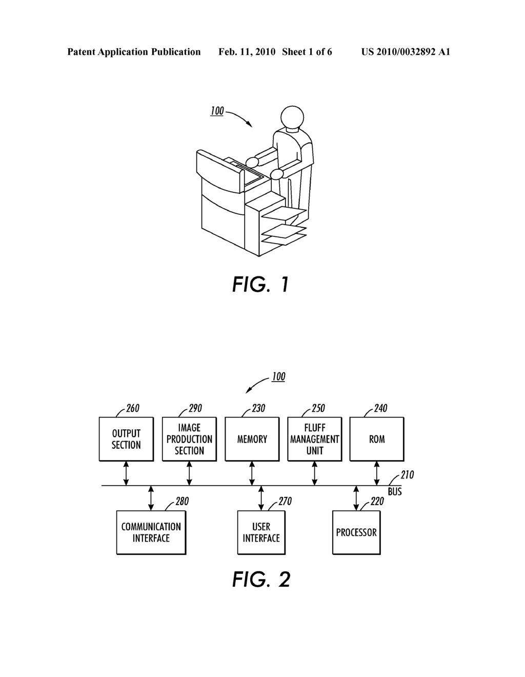 METHOD AND APPARATUS FOR FLUFF MANAGEMENT IN AN IMAGE PRODUCTION DEVICE - diagram, schematic, and image 02