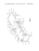 Convertible cart table diagram and image