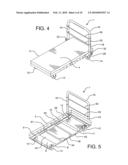 Convertible cart table diagram and image