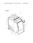 REINFORCED STRUCTURE FOR CABIN OF WORKING MACHINE diagram and image