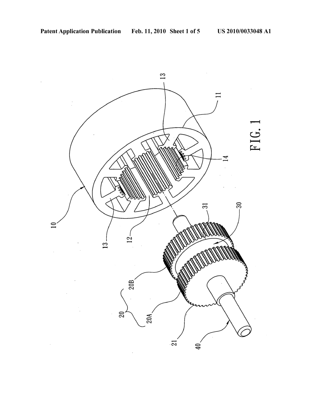 Hybrid Step Motor - diagram, schematic, and image 02