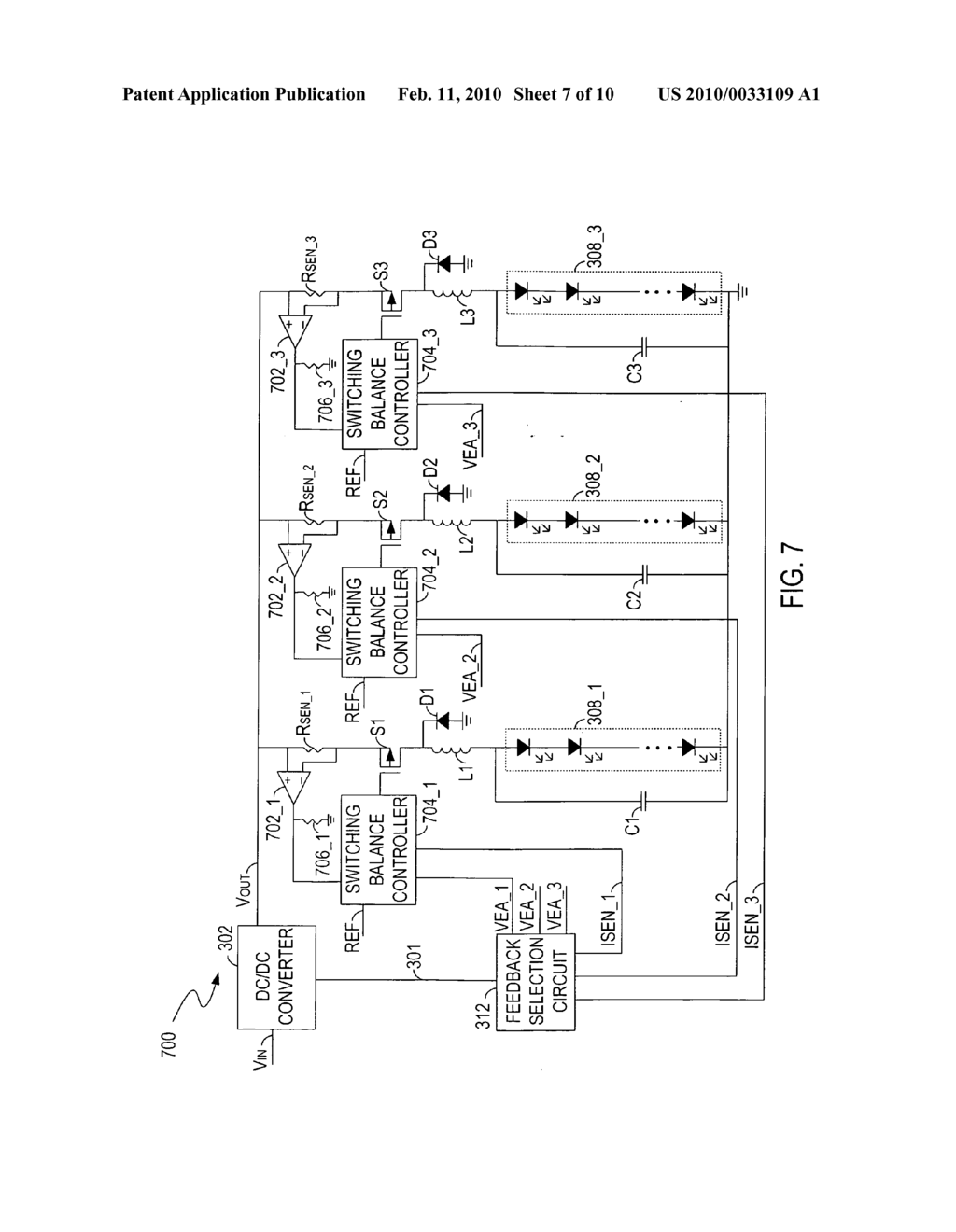 Driving circuit for powering light sources - diagram, schematic, and image 08