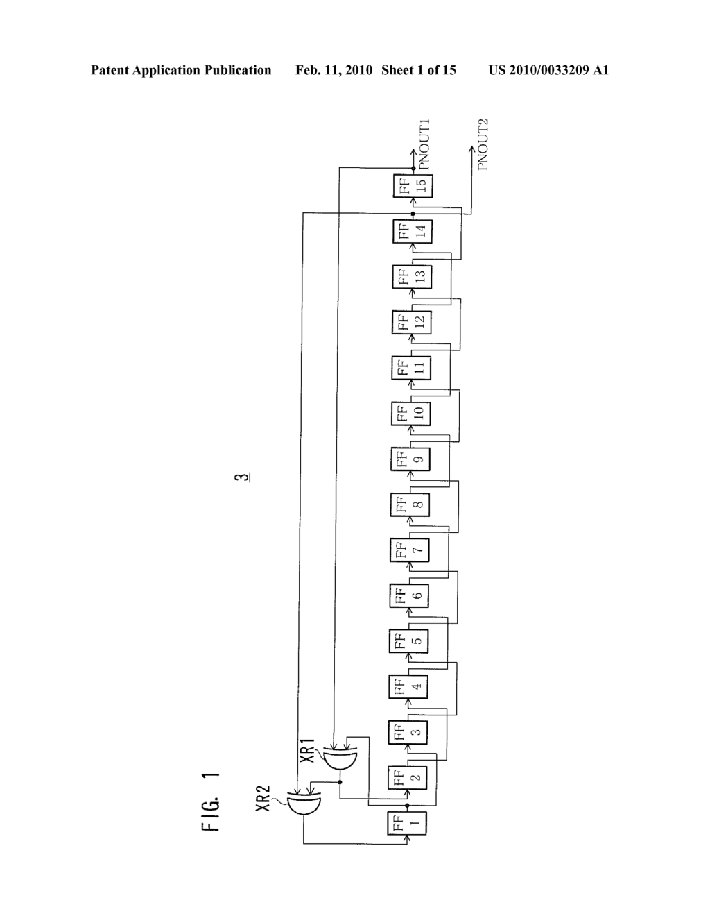 METHOD AND DEVICE FOR GENERATING PSEUDO-RANDOM BINARY DATA - diagram, schematic, and image 02