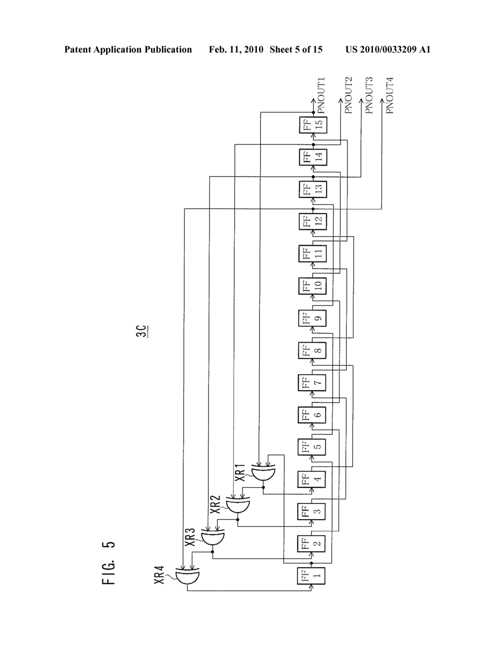 METHOD AND DEVICE FOR GENERATING PSEUDO-RANDOM BINARY DATA - diagram, schematic, and image 06