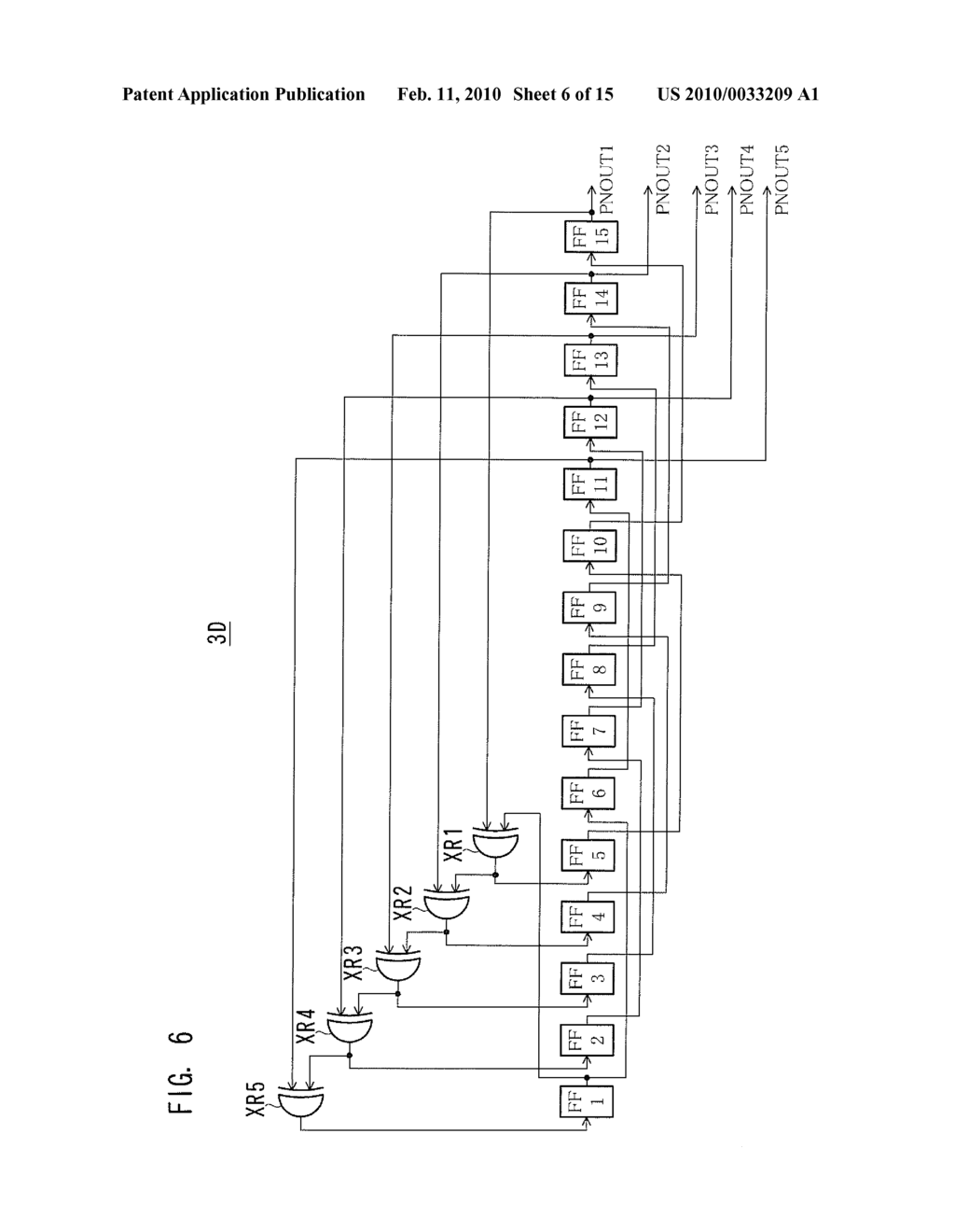 METHOD AND DEVICE FOR GENERATING PSEUDO-RANDOM BINARY DATA - diagram, schematic, and image 07