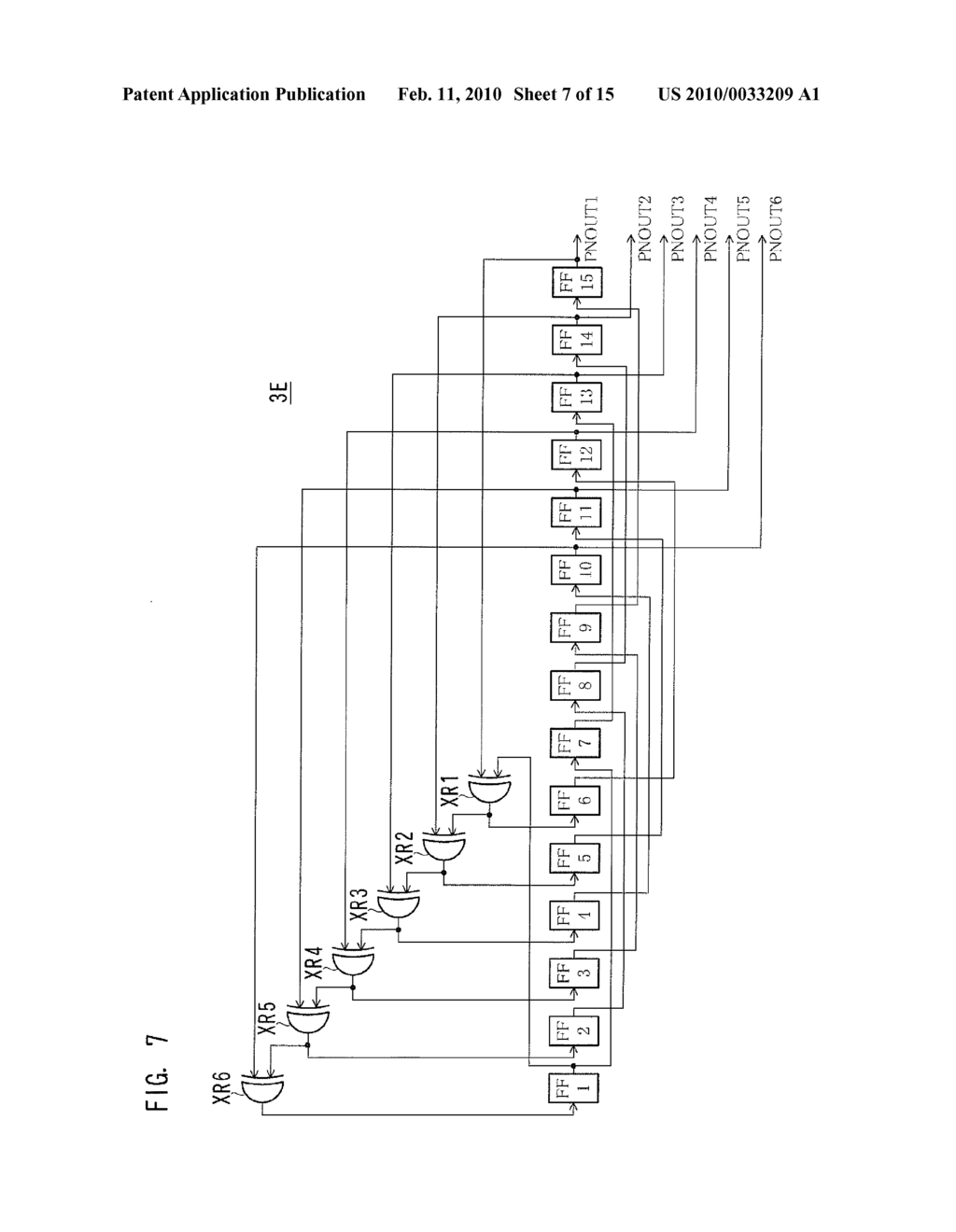 METHOD AND DEVICE FOR GENERATING PSEUDO-RANDOM BINARY DATA - diagram, schematic, and image 08
