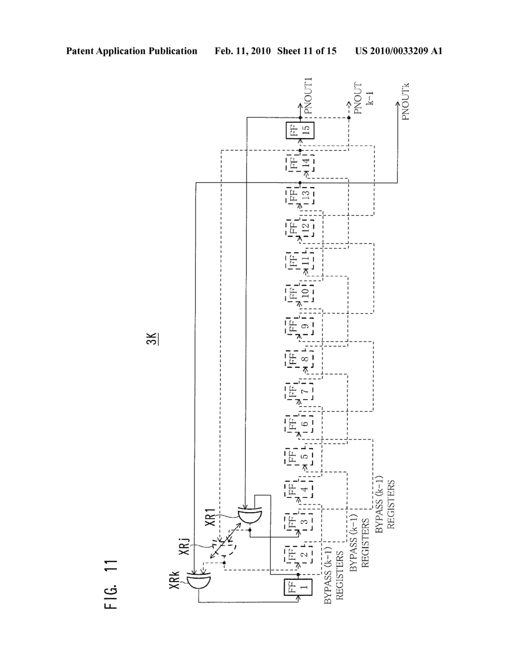 METHOD AND DEVICE FOR GENERATING PSEUDO-RANDOM BINARY DATA - diagram, schematic, and image 12
