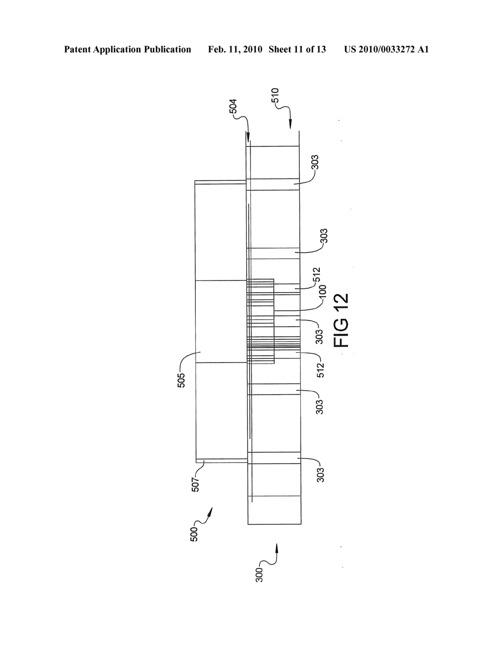 Apparatus and method for forming a bandgap surface and waveguide transition modules incorporating a bandgap surface - diagram, schematic, and image 12