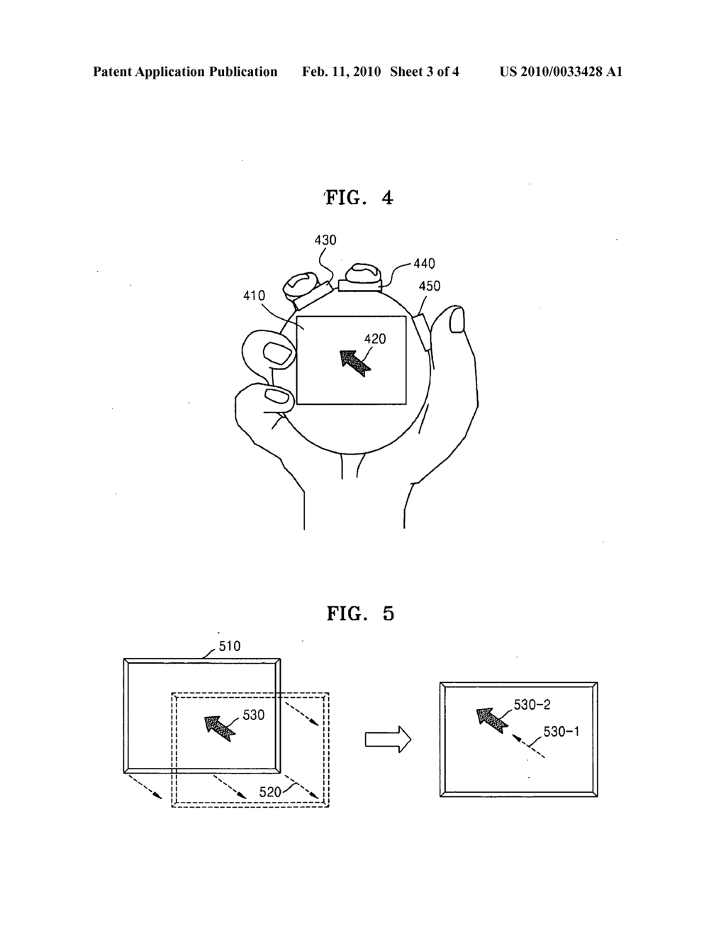 CURSOR MOVING METHOD AND APPARATUS FOR PORTABLE TERMINAL - diagram, schematic, and image 04