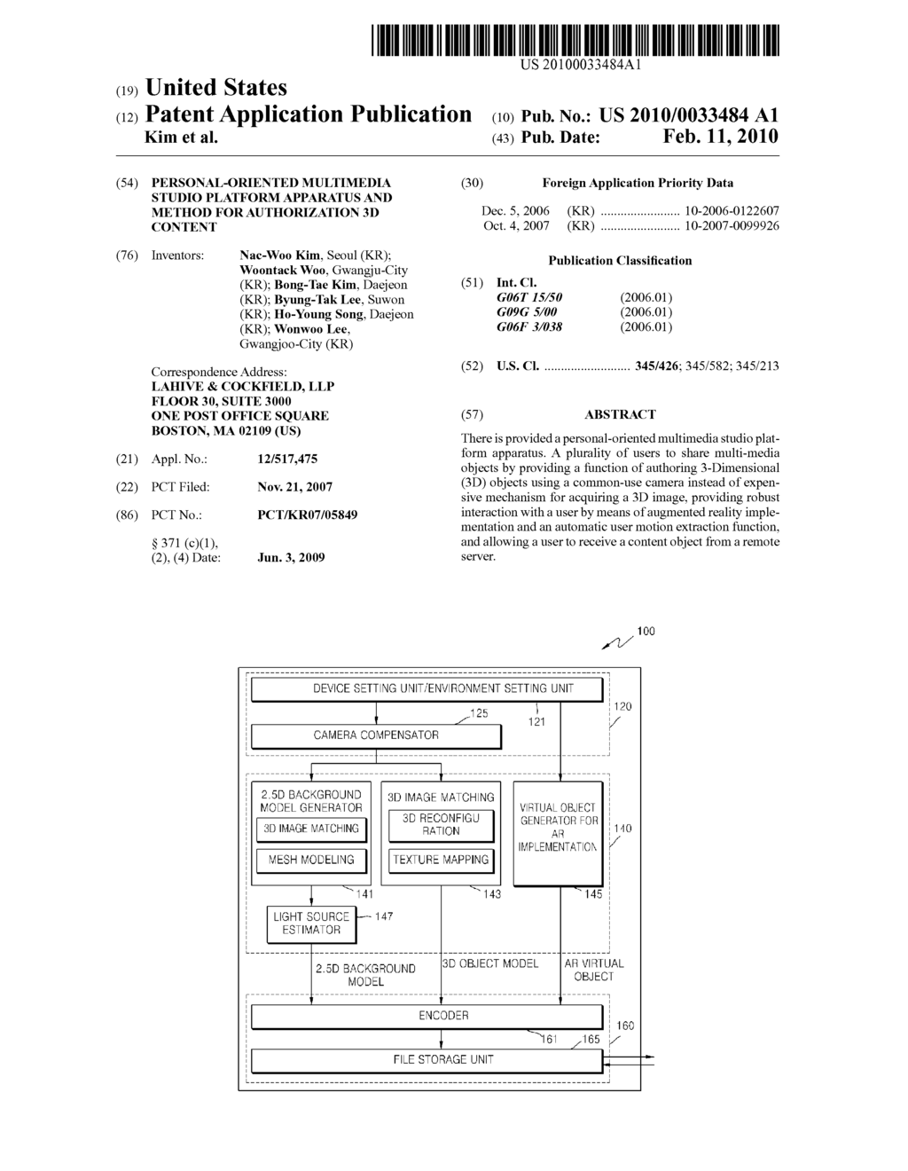 PERSONAL-ORIENTED MULTIMEDIA STUDIO PLATFORM APPARATUS AND METHOD FOR AUTHORIZATION 3D CONTENT - diagram, schematic, and image 01