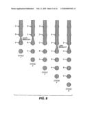 CONTINUOUS INKJET PRINTING SYSTEM AND METHOD FOR PRODUCING SELECTIVE DEFLECTION OF DROPLETS FORMED FROM TWO DIFFERENT BREAK OFF LENGTHS diagram and image