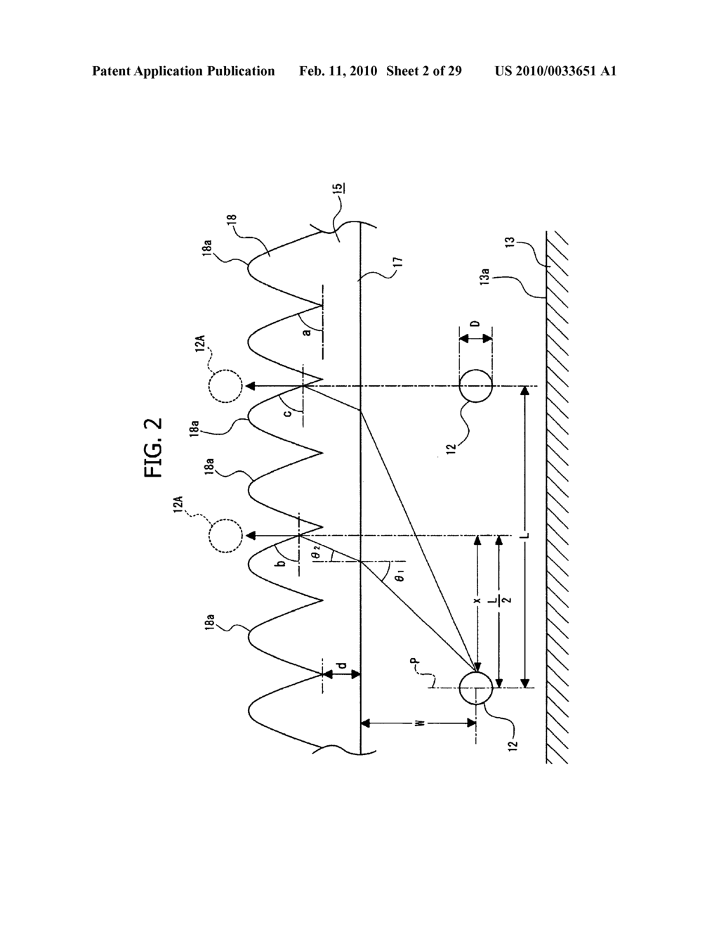 SURFACE EMISSION DEVICE, OPTICAL ELEMENT AND LIQUID CRYSTAL DISPLAY DEVICE - diagram, schematic, and image 03