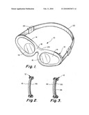 Eye Goggles Having Opaque or Restricted View Lenses diagram and image