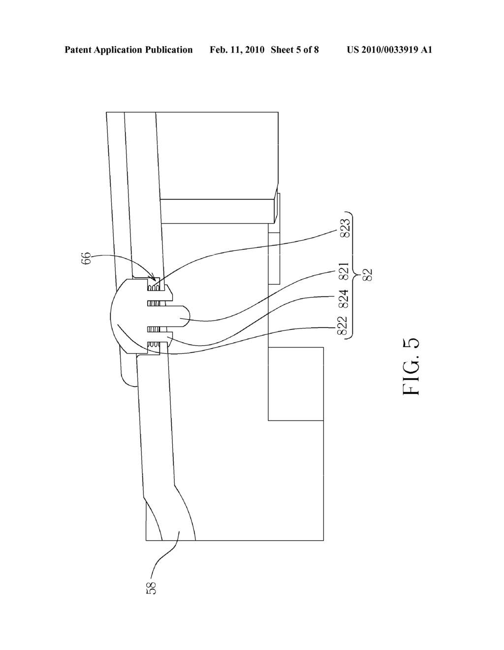 FIXING MECHANISM FOR FIXING A REMOVABLE MODULE OF AN ELECTRONIC DEVICE - diagram, schematic, and image 06