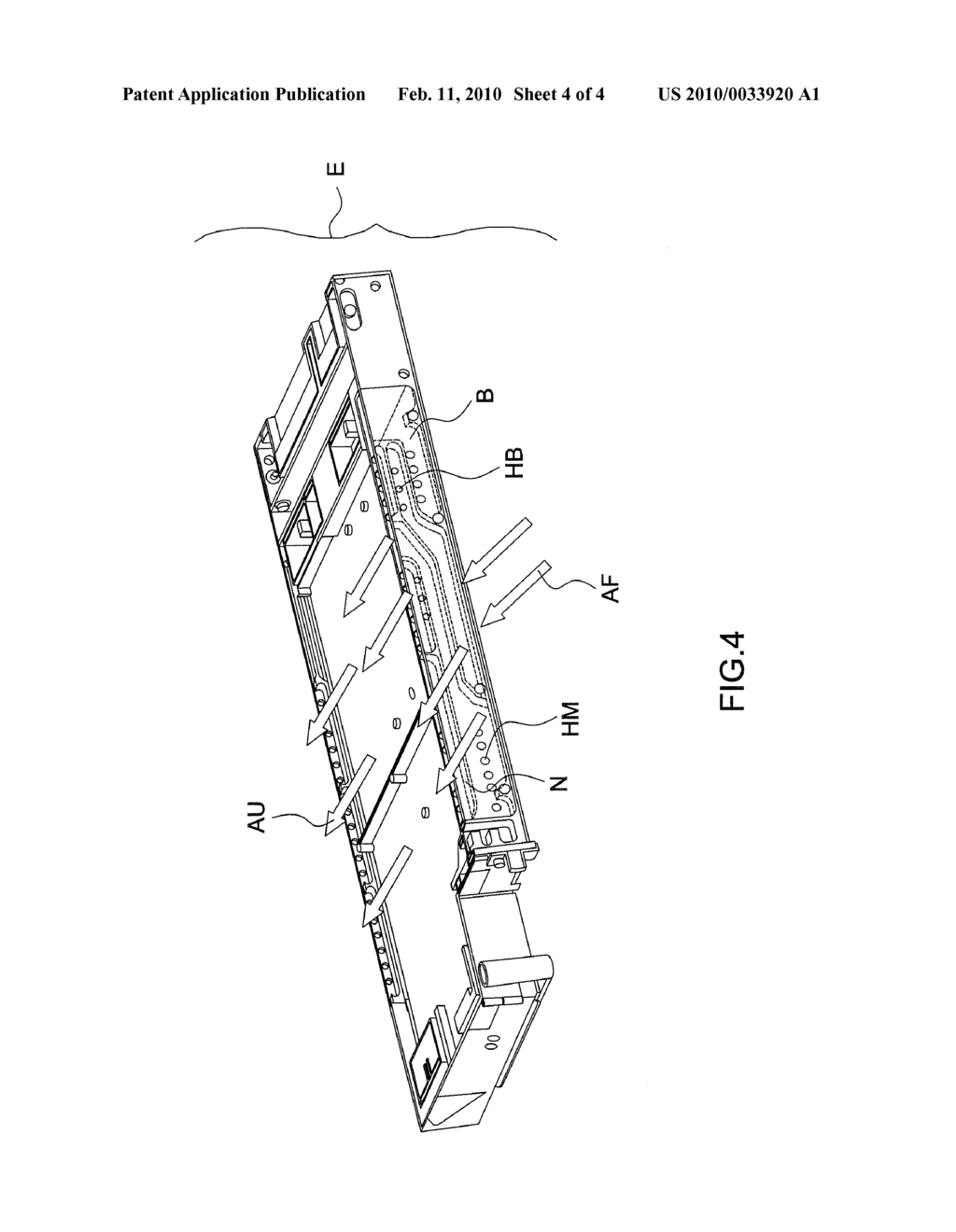 Aeraulic Cooling Device for a 