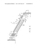 Display suspending frame device, and assembly of the display suspending frame device, a display, and an electronic device diagram and image