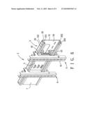 Display suspending frame device, and assembly of the display suspending frame device, a display, and an electronic device diagram and image