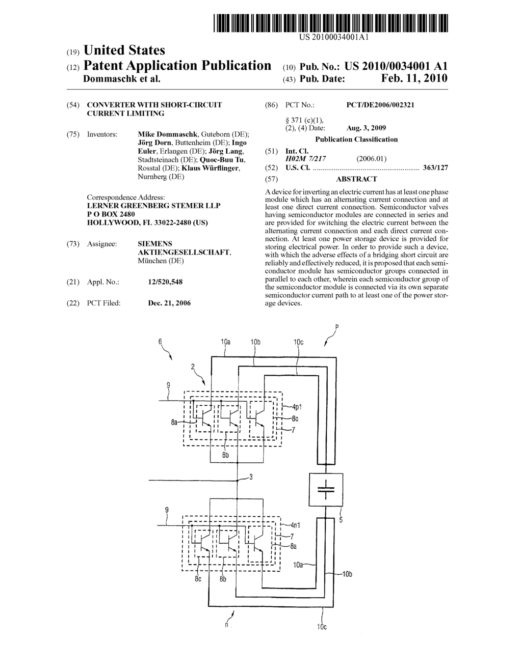 Converter with Short-Circuit Current Limiting - diagram, schematic, and image 01