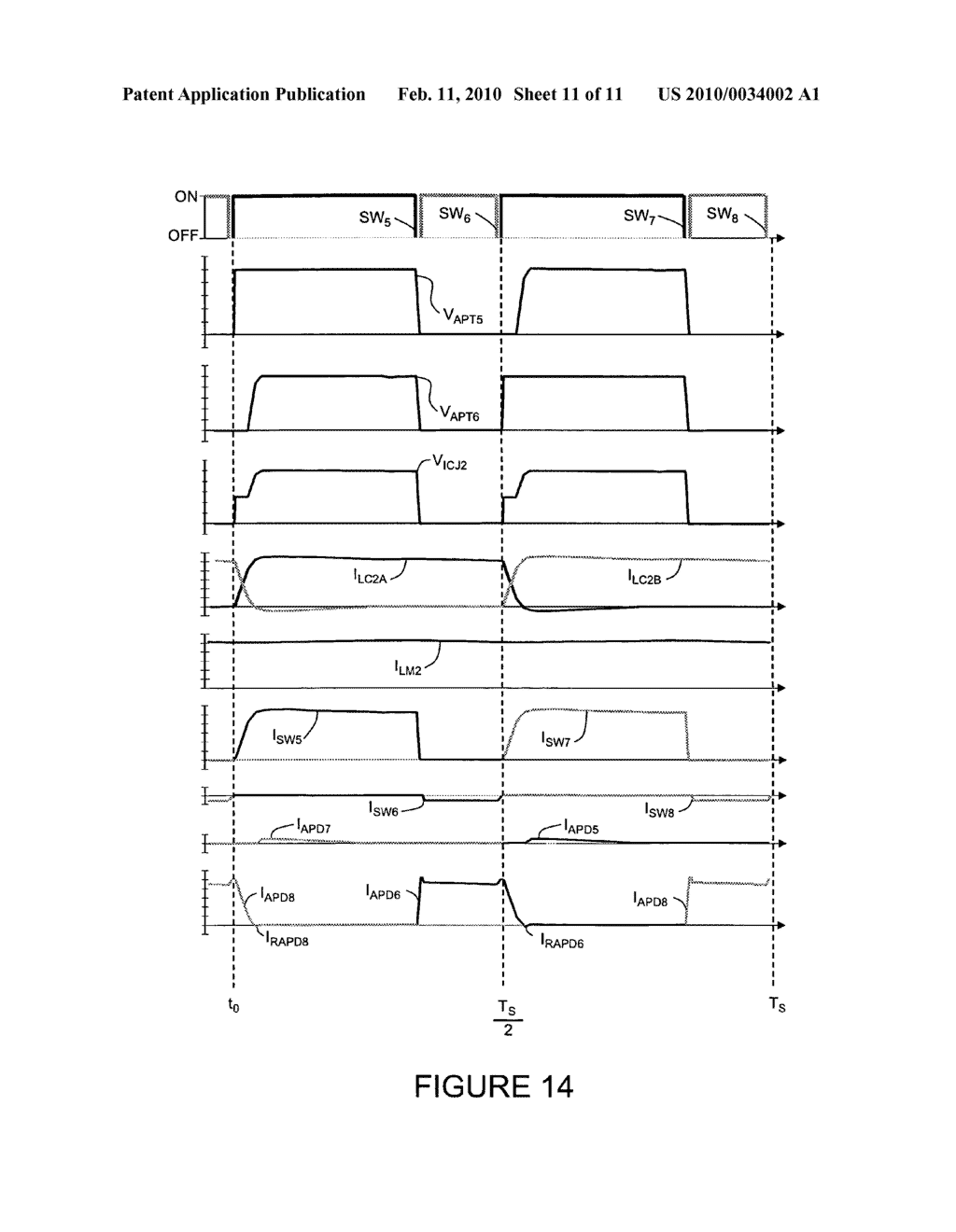 Interleaved soft switching bridge power converter - diagram, schematic, and image 12