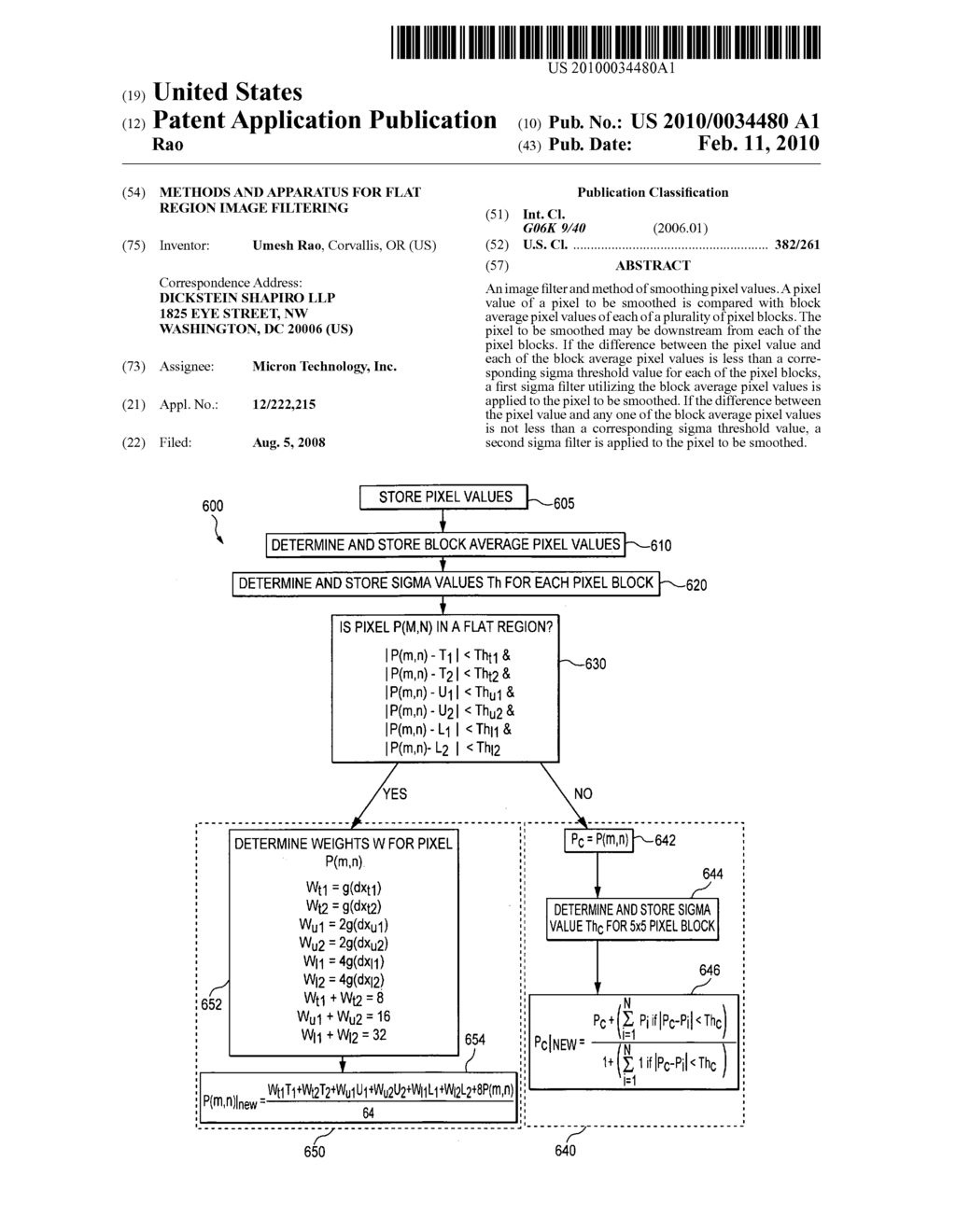 Methods and apparatus for flat region image filtering - diagram, schematic, and image 01