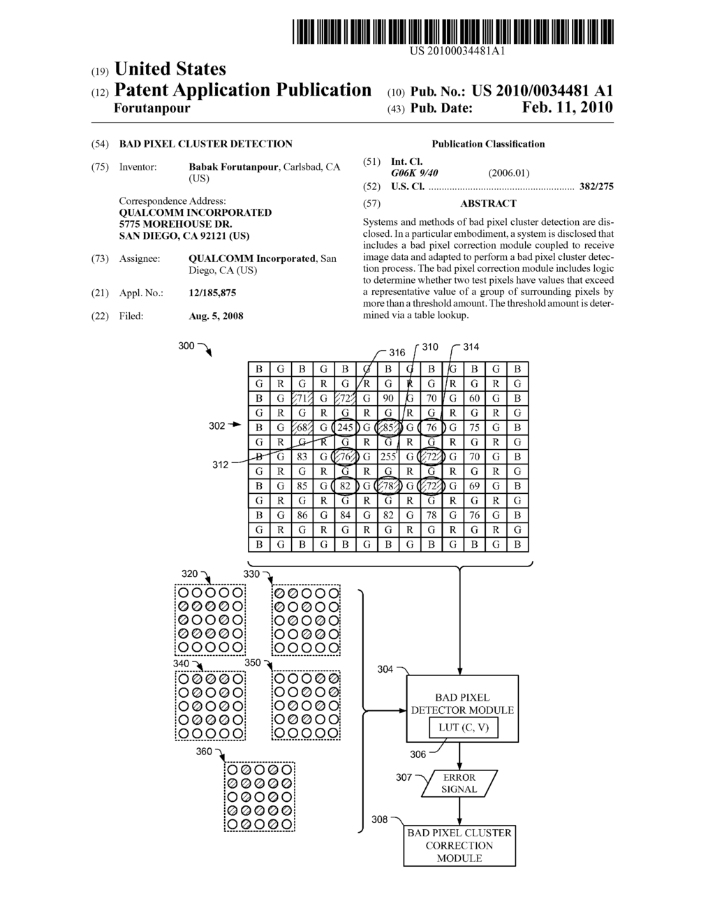 BAD PIXEL CLUSTER DETECTION - diagram, schematic, and image 01